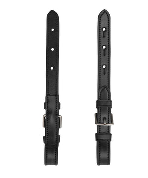 Equitus cheek pieces in black, with Silver buckles.