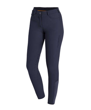 Livia knee patch breech in Navy.