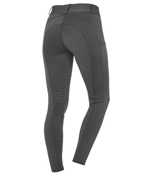Schockemohle Sports Carla Ladies Knee Patch Breech, Asphalt.