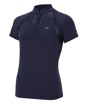 Schockemohle SPMerrit Ladies Short Sleeve Show Shirt, Dark Navy.