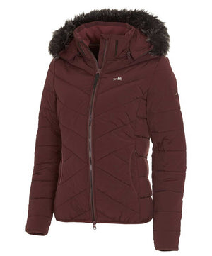 Schockemohle Ladies Vicki Quilted Jacket, Wine.