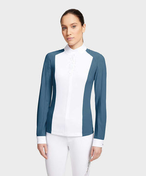 Samshield Lucia Ladies Long Sleeve Show Shirt, Poseidon.