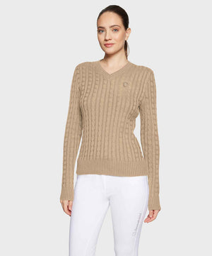 Samshield Lisa Twisted Pull Over Ladies Top FW25, Vanilla.