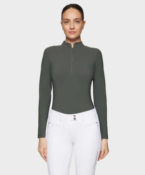 Samshield Brunella Ladies Long Sleeve Training Top FW25, Dark Forest.