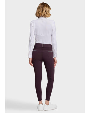 Samshield Clara Crystal KP Breech, Black Cherry, Back.
