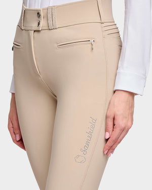 Samshield Claranova Knee Grip Breech, Sand, detail.