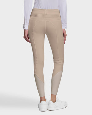 Samshield Chloe 3D Knee Grip Breech, Sand, back.