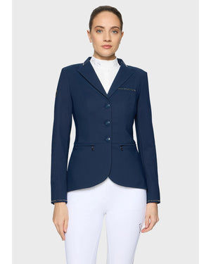 Samshield Victorine Crystal Fabric Show Jacket, Cosmic Blue, front.