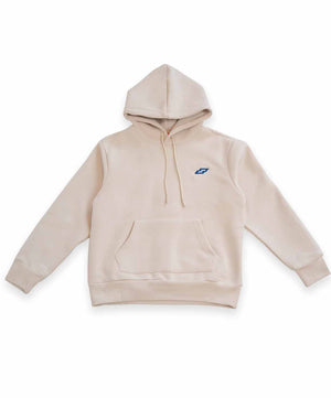 Struck Brushed Ladies Hoodie, Bone, front.