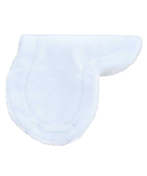 Wilker's Hunt Seat Fleece Pad, White, Top.