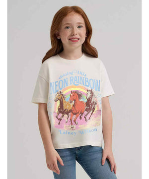 Wrangler Girls Lainey Wilson Neon Rainbow Tee.