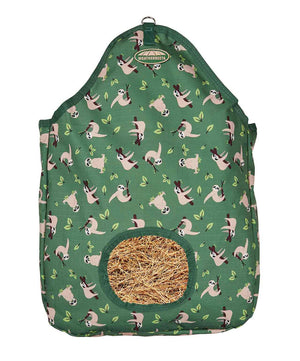 Sloth print hay bag.