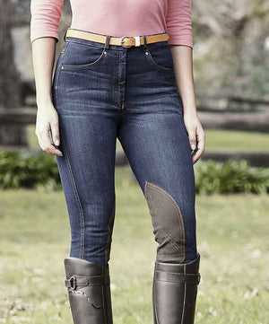 Dublin Shona Knee Patch Denim Breech| Women's Knee Patch Breech|Brand: Dublin