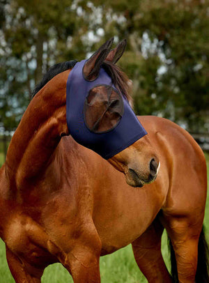 Weatherbeeta Comfitec Deluxe Stretch Fly Mask with Ears.