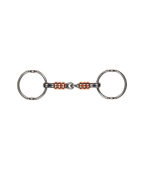 Korsteel Loose Ring Gag with Large Copper Rollers Bit.