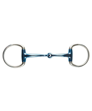 JP Korsteel Blue Steel Jointed Eggbutt Snaffle Bit.
