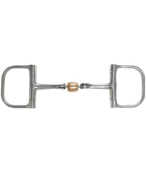 Super Hinge Copper Roller Dee Ring Bit| Dee Ring Snaffle Bits|Brand: Jacks