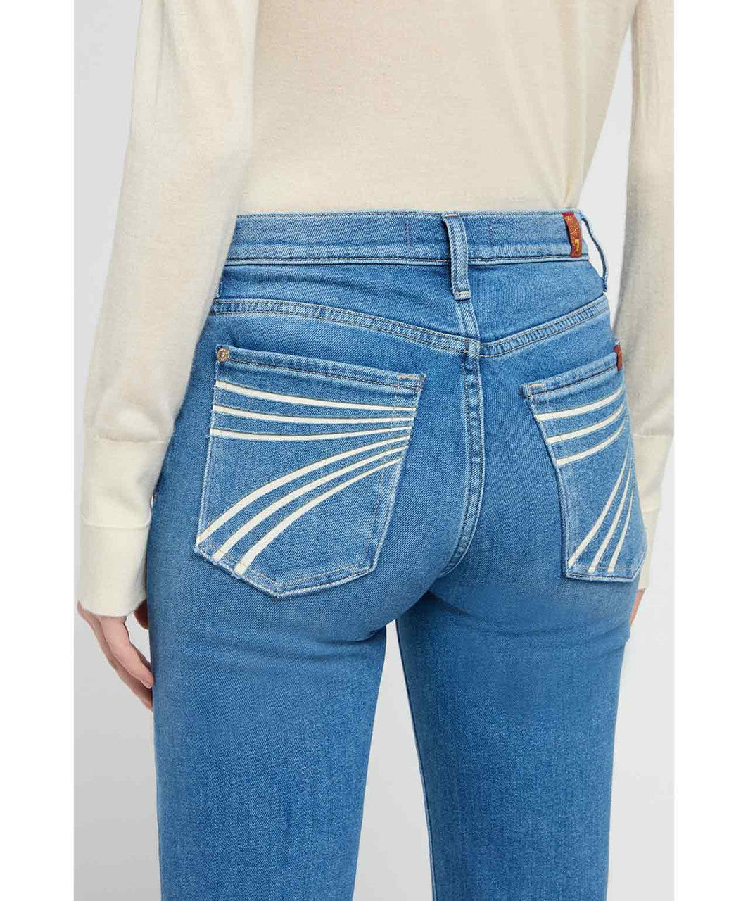 7 For All Mankind Womens Dojo Marine Jeans 36"
