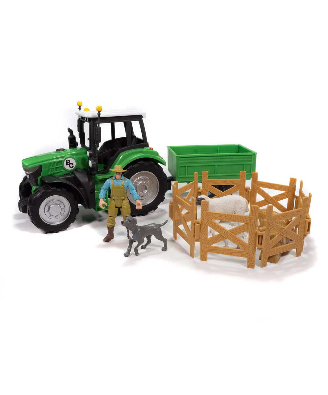Big Country Toys Sheep Farmer and Tractor Playset.