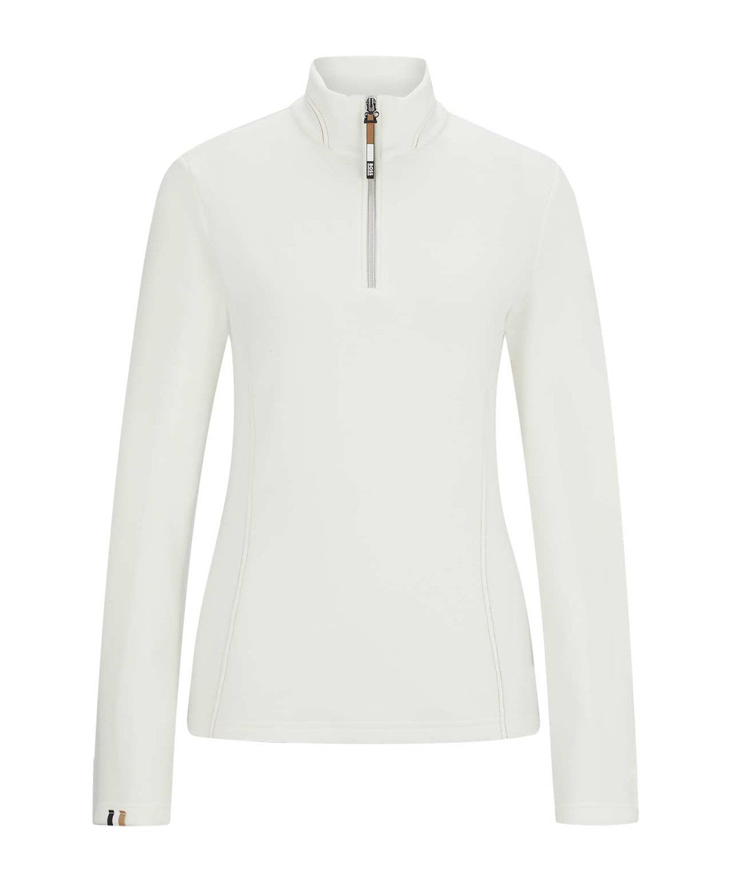 Boss Equestrian Nika Active Fleece Top, White