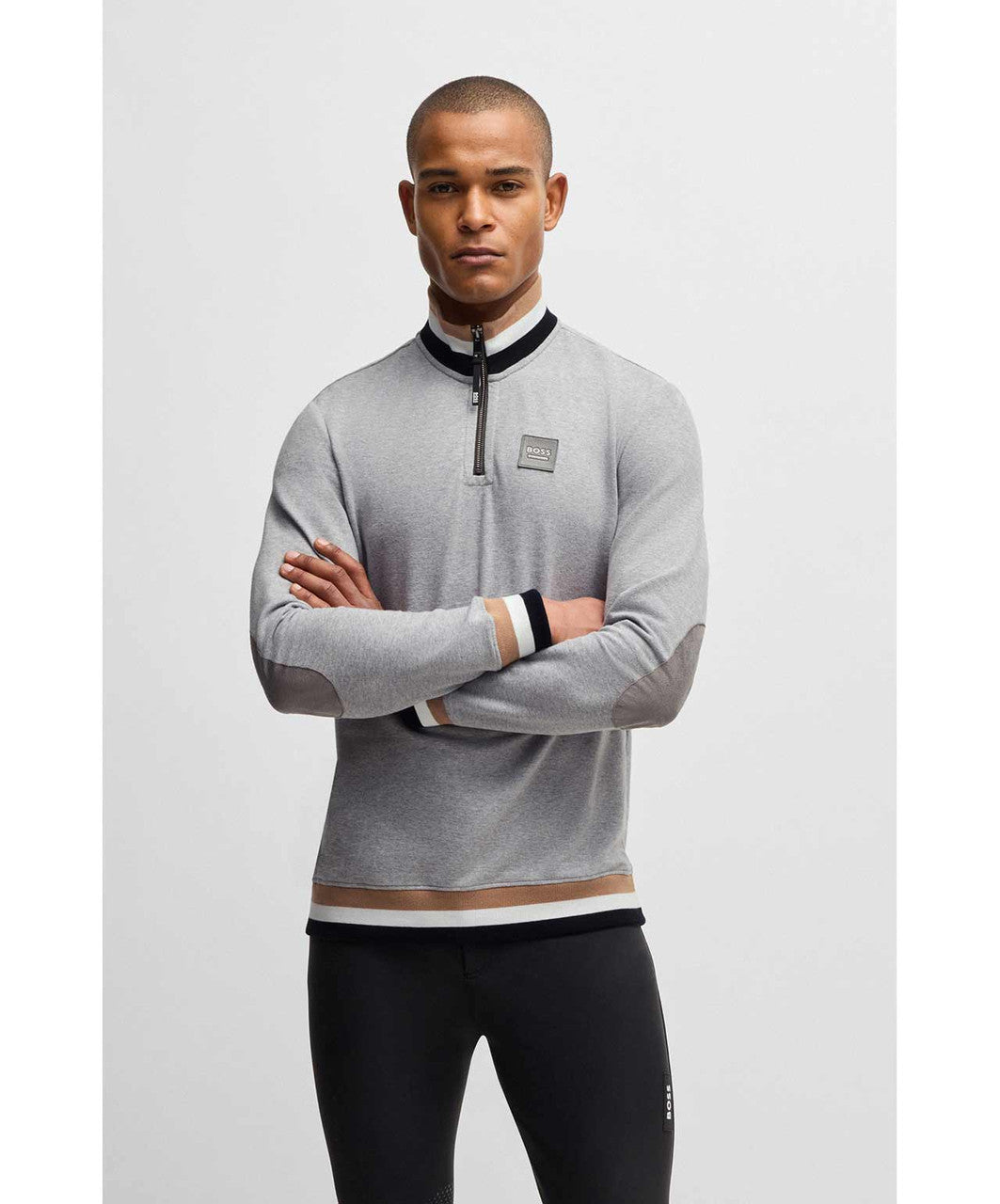 Boss Equestrian Men's Troyer Signature Sweater.