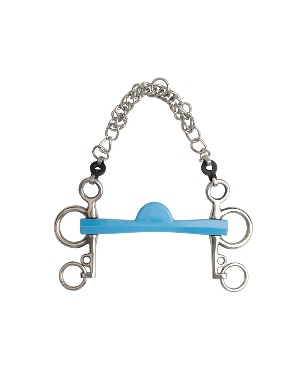 Flexi Turquoise Flexible Port Pelham Bit, 5cm cheeks.