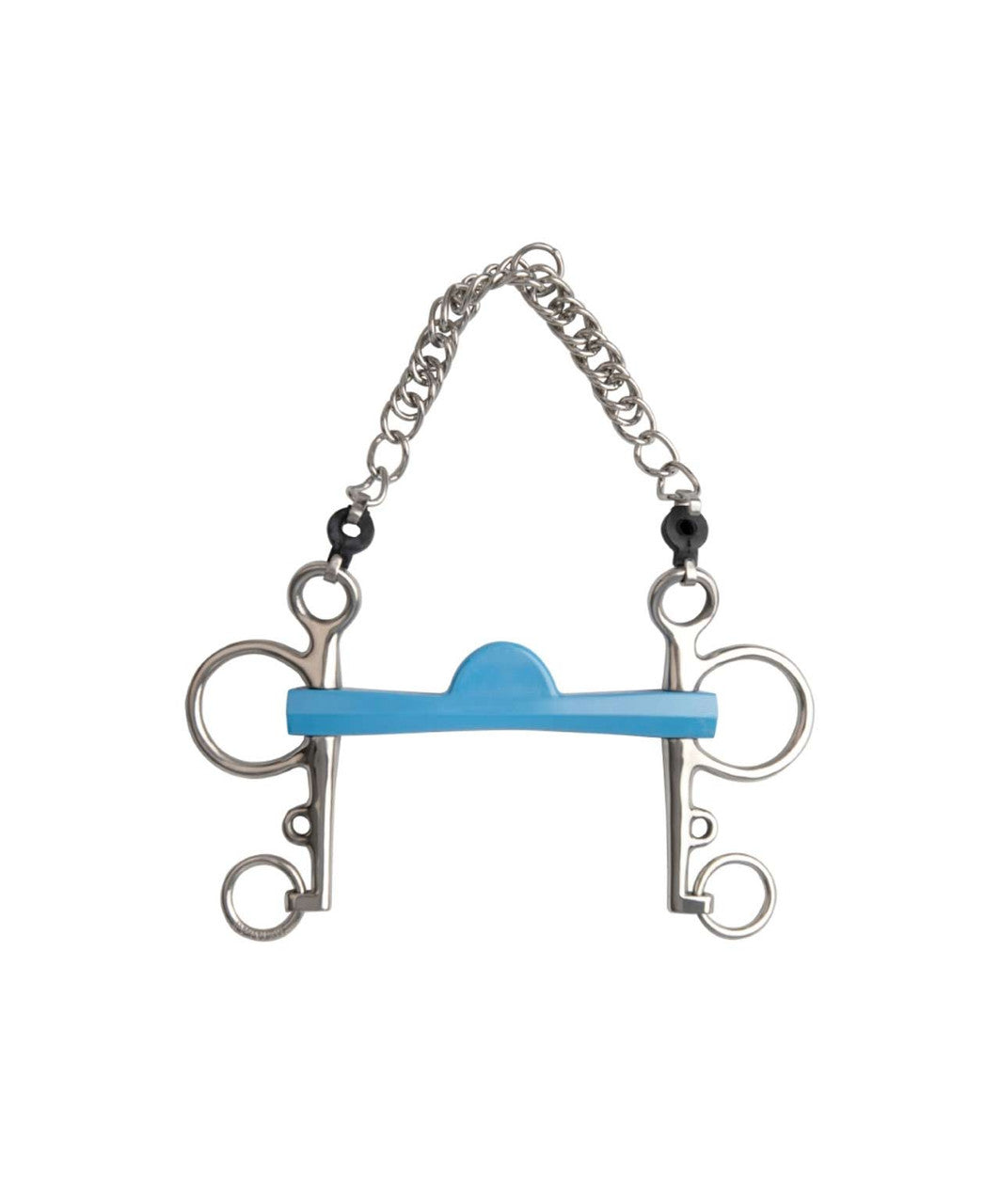 Flexi Turquoise Flexible Port Pelham Bit, 7 cm Cheeks.