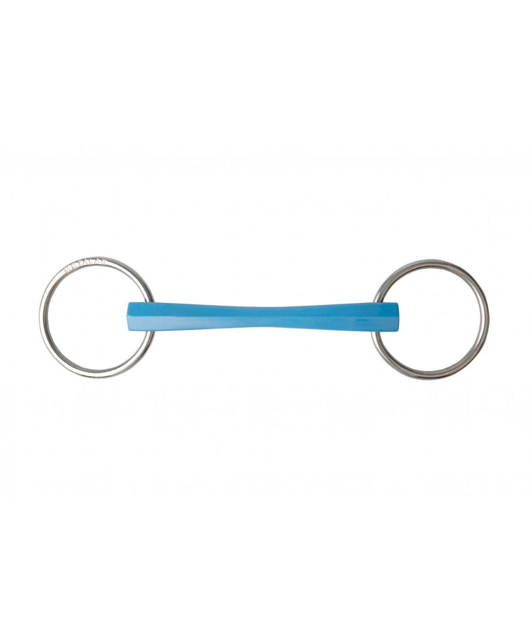 Flexi Turquoise Flexible Mullen Mouth Loose Ring Bit.