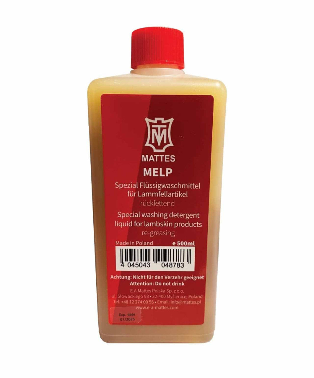 Mattes MELP Washing Agent, 500ml.