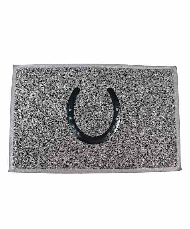 Horseshoe door mat.