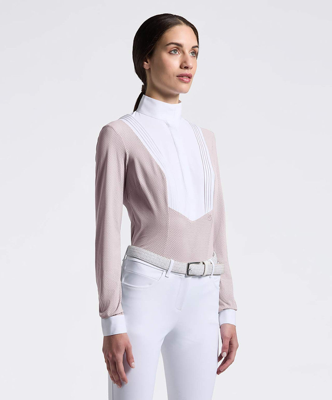 Cavalleria Toscana Ladies American Show Shirt SS26, Belgian Block.