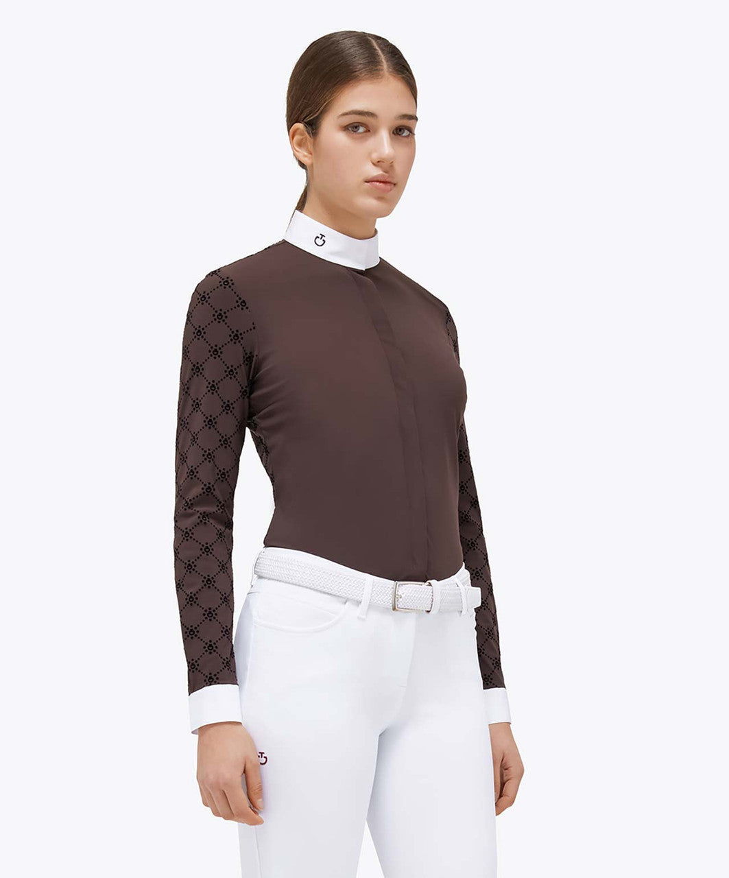 Cavalleria Toscana CAD246 Mini Orbit Flocked Show Shirt.