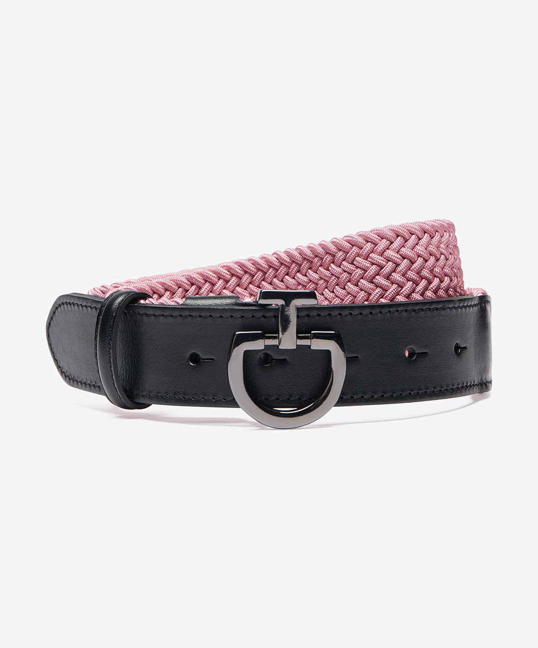 Cavalleria Toscana Ladies Elastic Belt CT Clasp, Rose/Black.