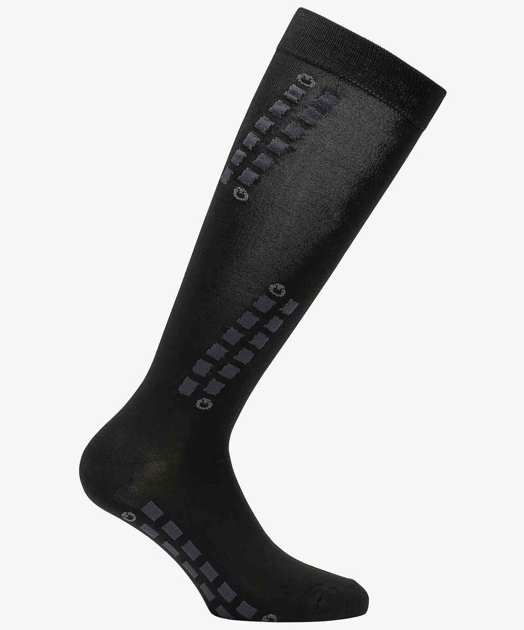 Cavalleria Toscana CZN039 Block Socks in Black.