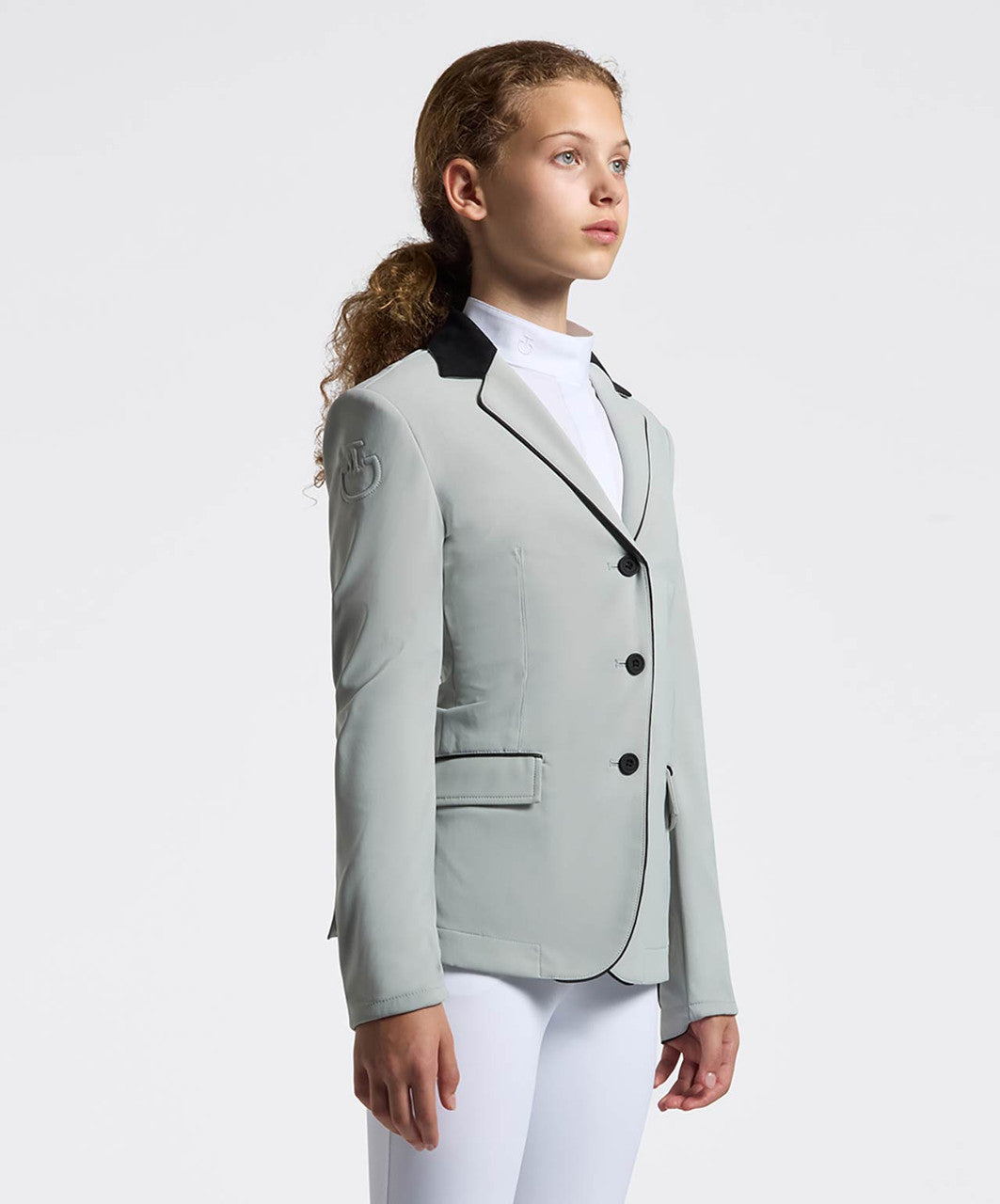 Cavalleria Toscana Girl's Show Jacket JE087 SS26, Belgian Block.