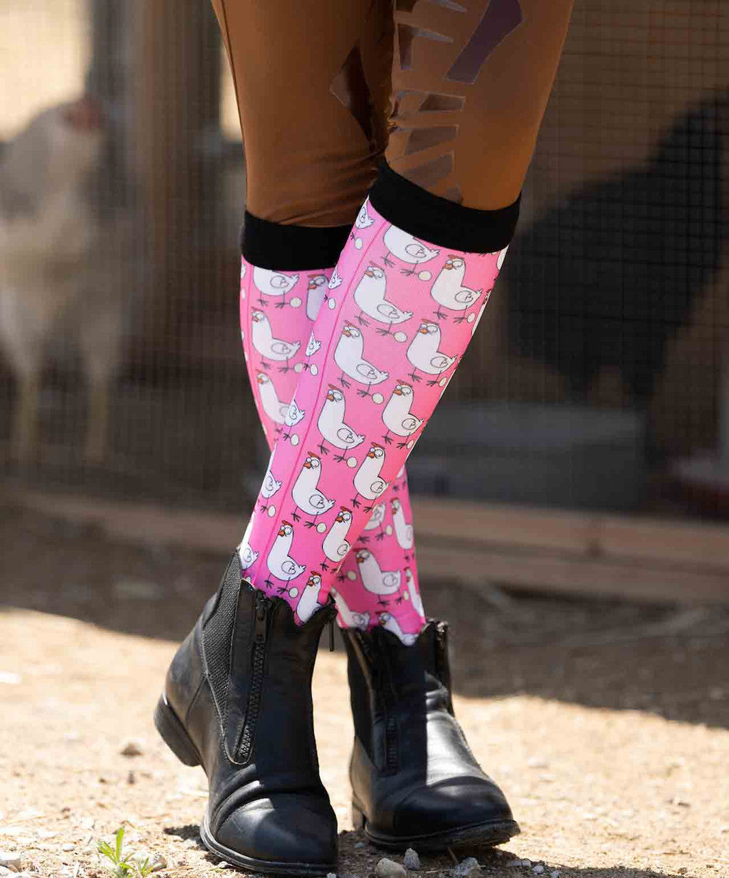 Dreamers & Schemers Boot Socks, Fowl Play.