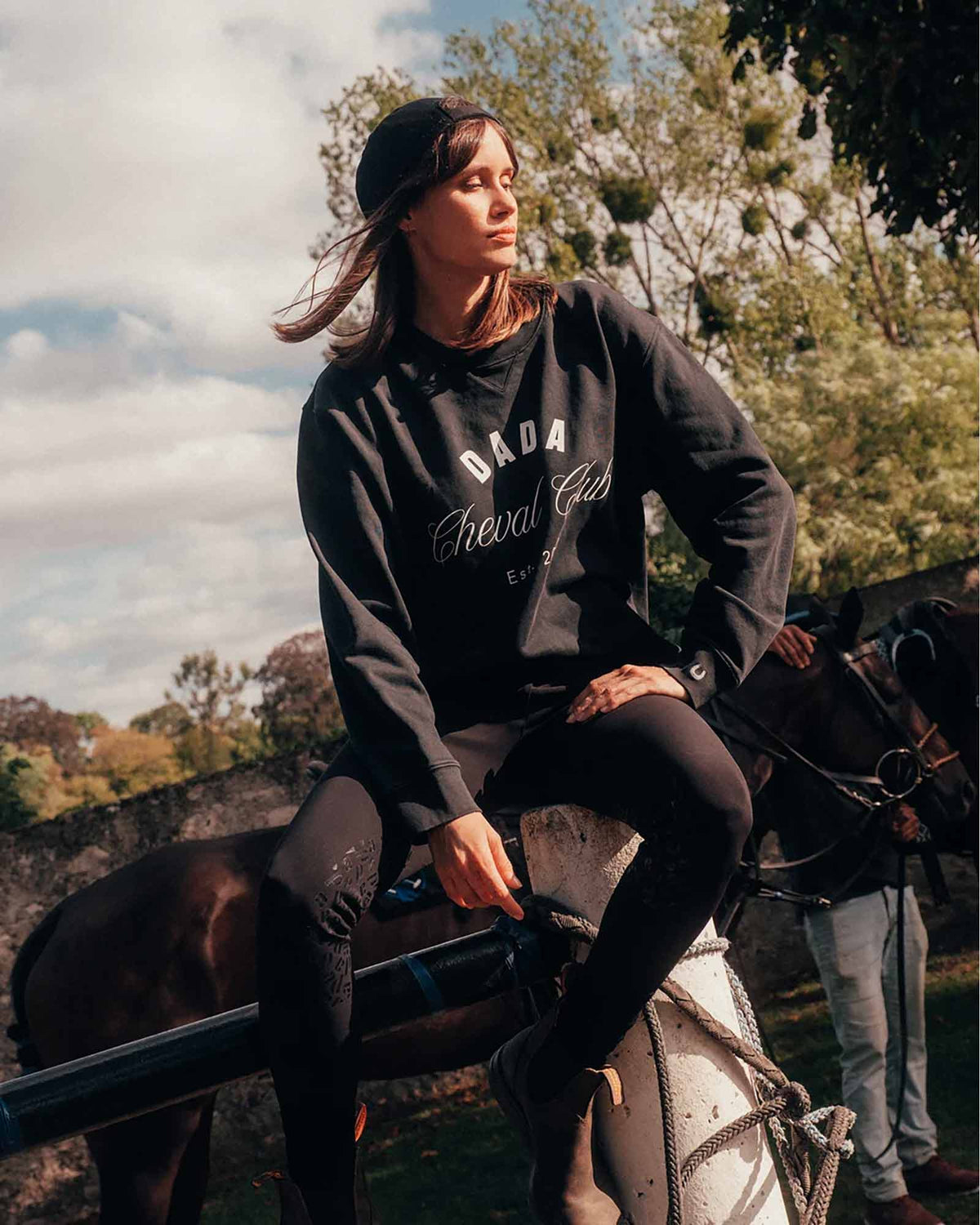 Dada Sport Johnson - Dada Cheval Club Sweatshirt, Black, lifestyle.