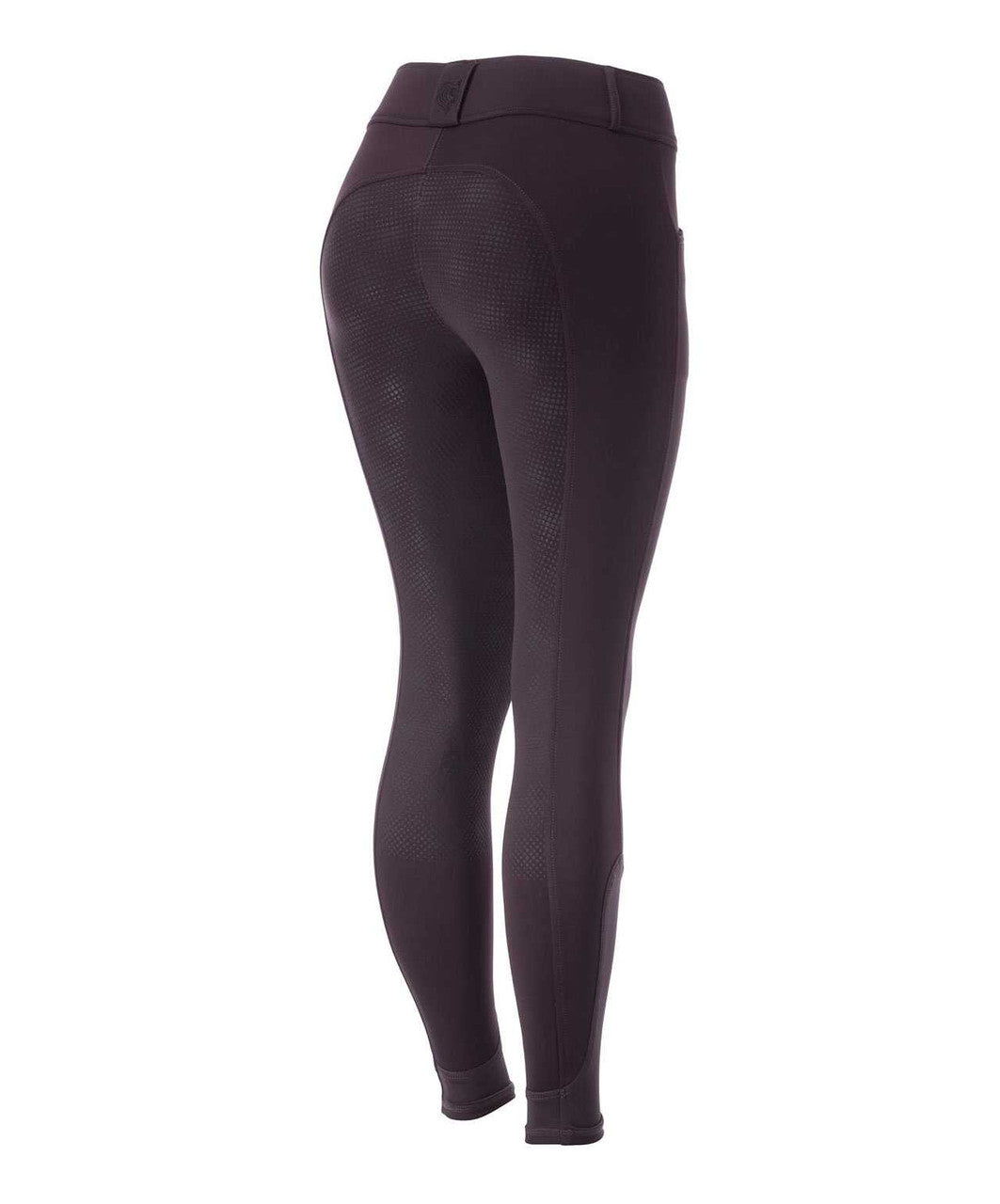 Equinavia Astrid Winter Ladies Full Seat Breach, Grape Purple, back.