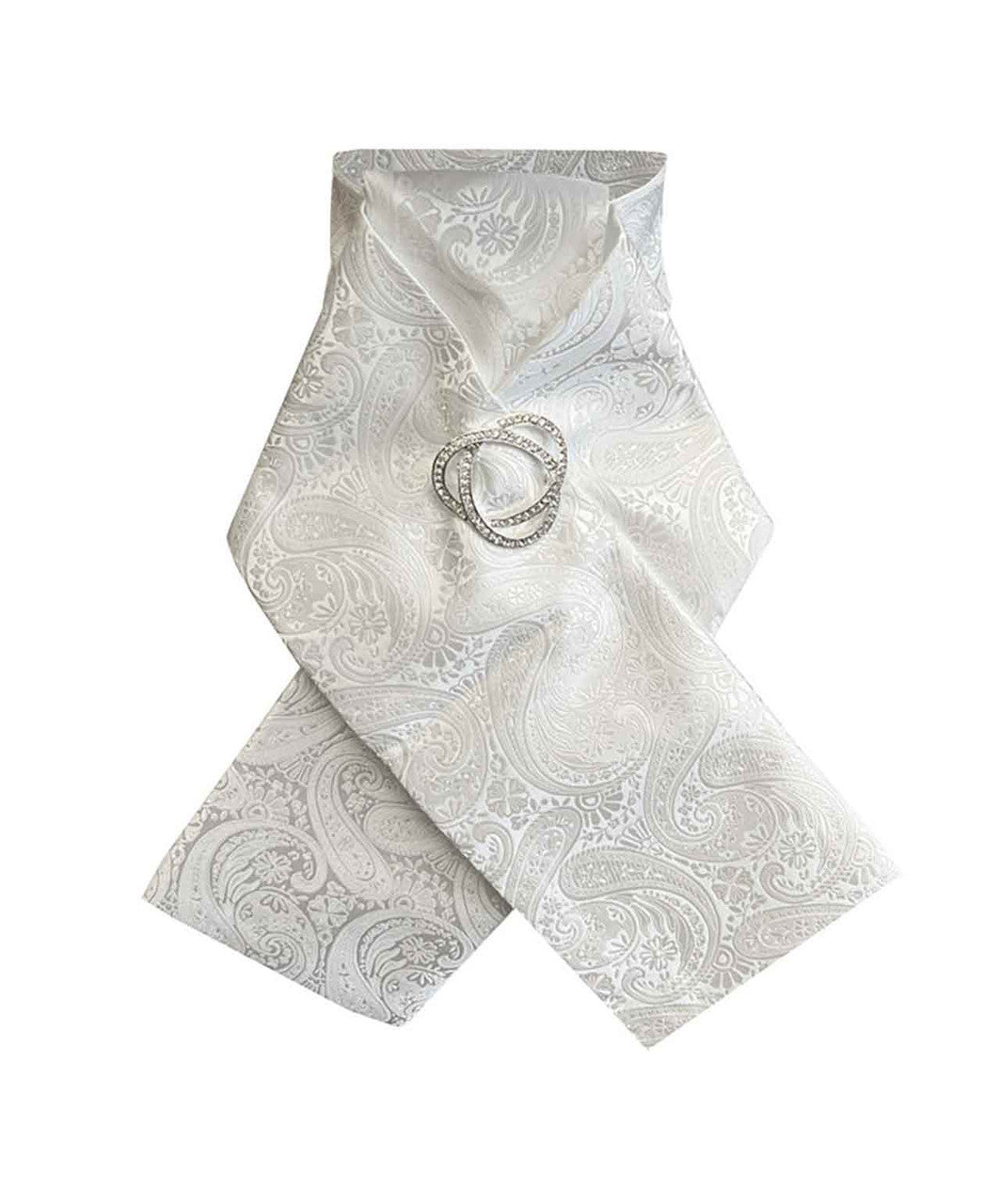 ET Ready Tied Stock Tie Paisley.