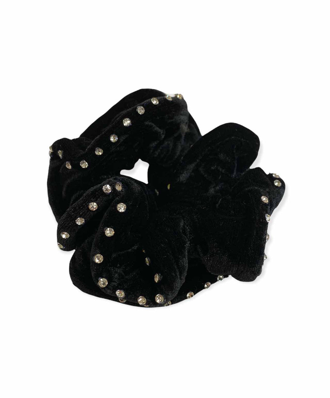 Equetech Velvet & Crystal Hair Scrunchie.