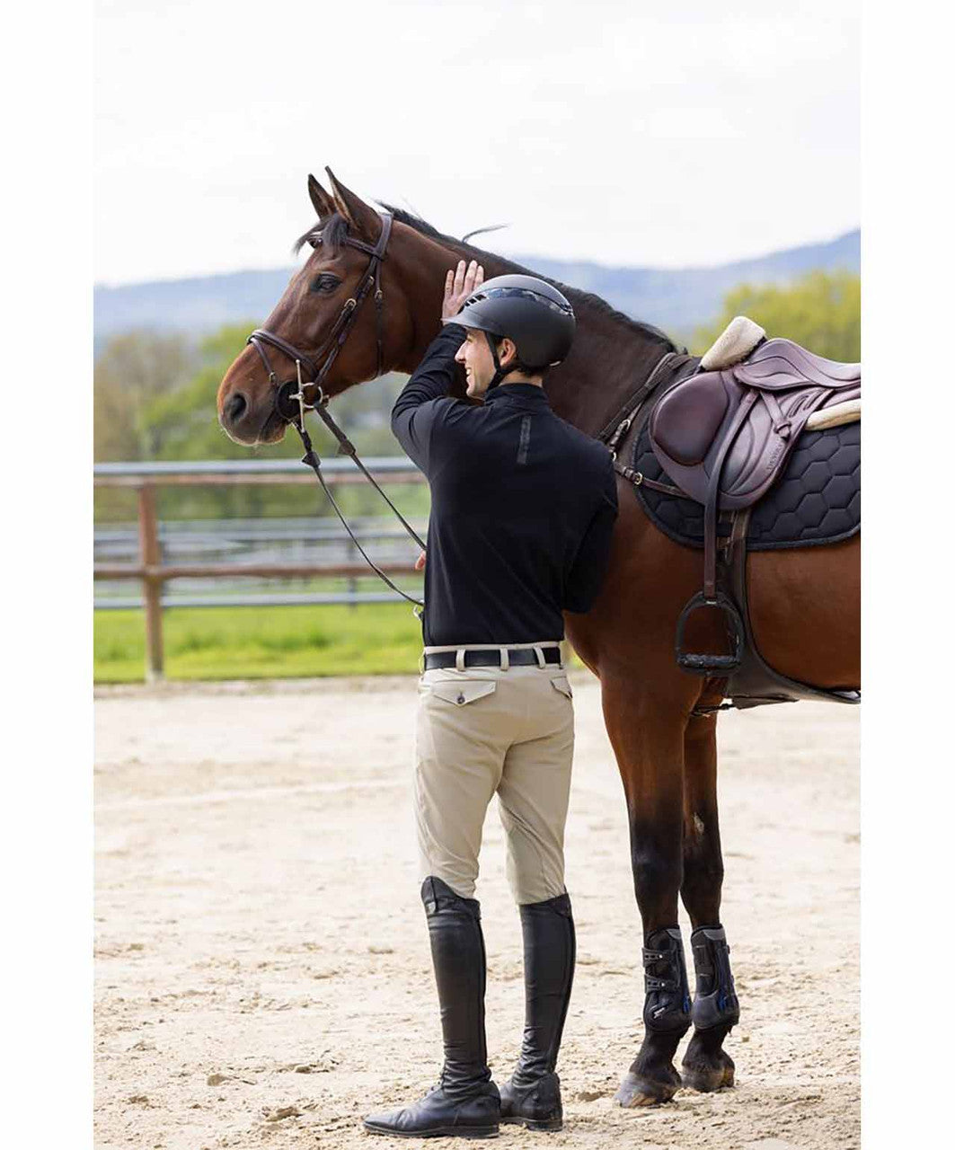 Pikeur Rodrigo Mens Knee Grip Breech, Safari