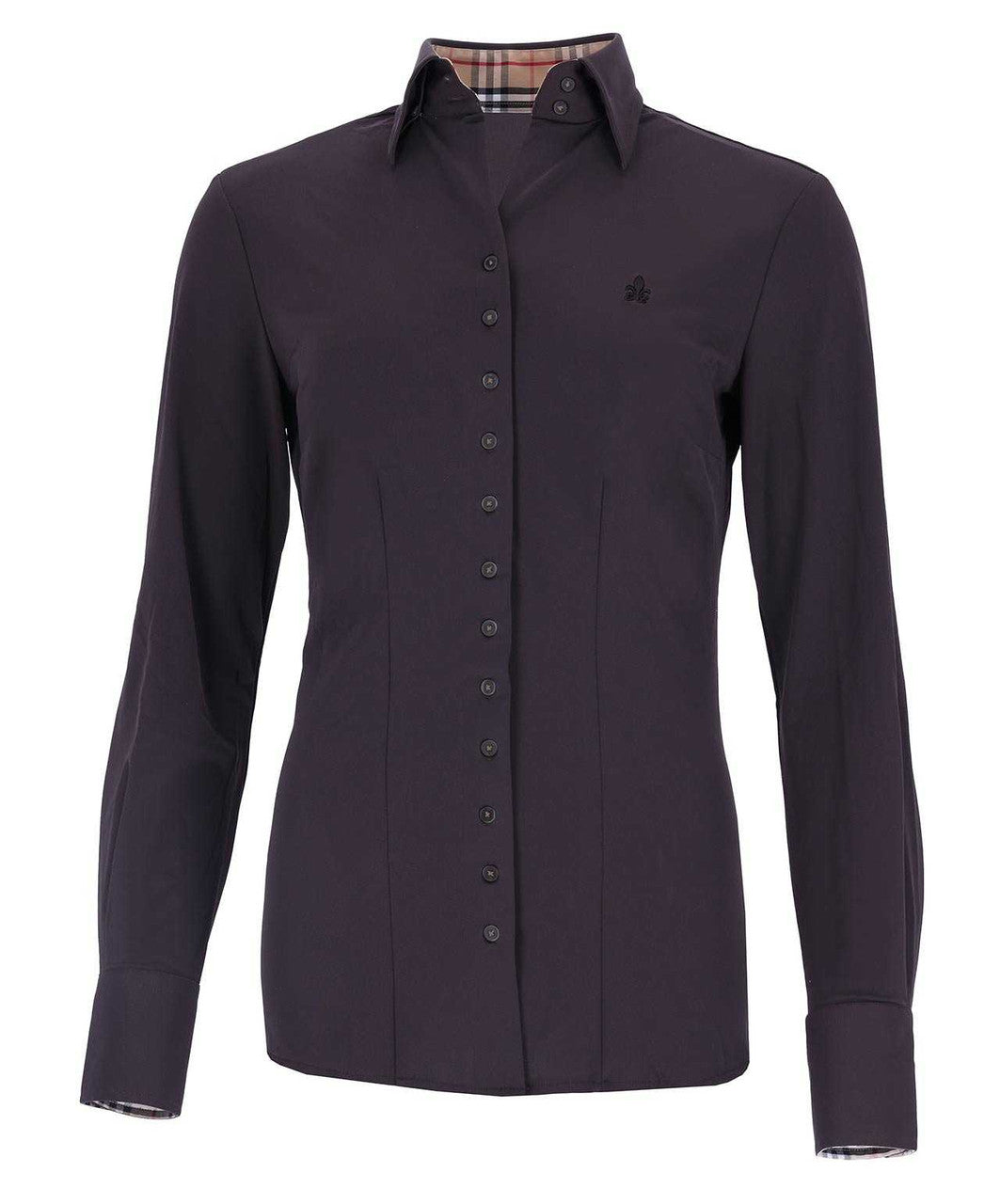 Fior da Liso Nova B Blouse, Dark Brown.