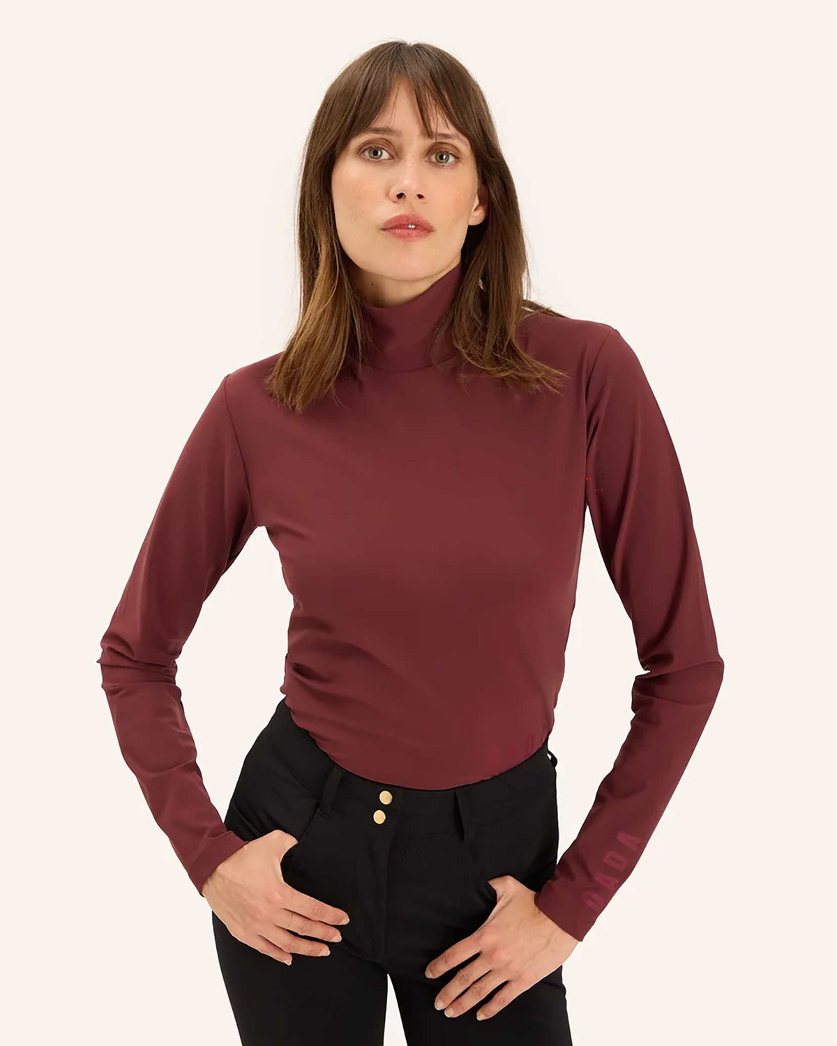 Dada Sport Consul Technical Ladies Long Sleeve Top, Bordeaux. 