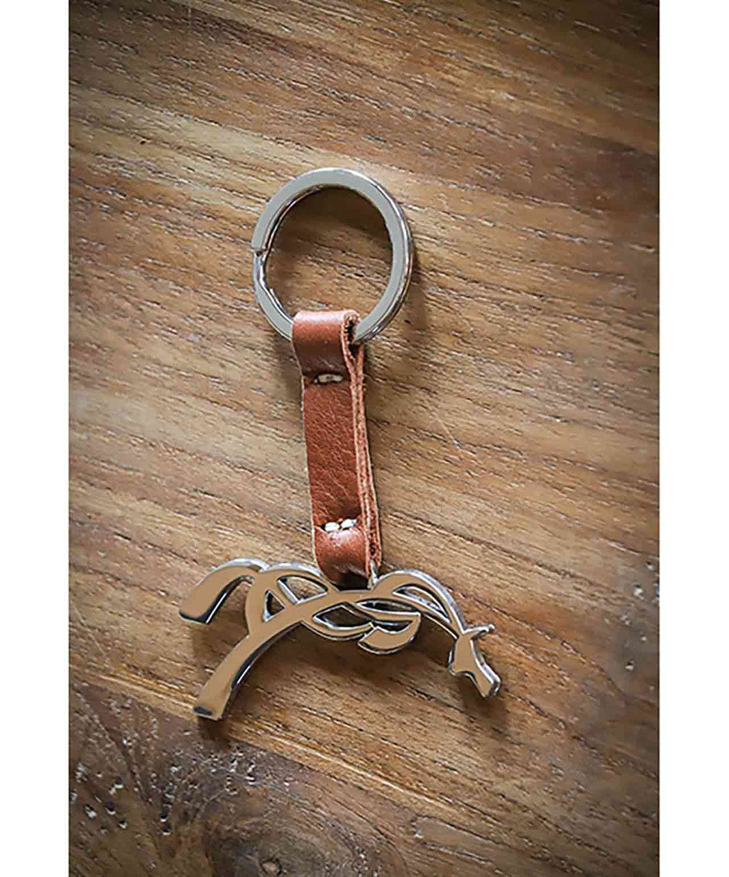 Penelope Tibou Key Chain, Brandy / Silver.