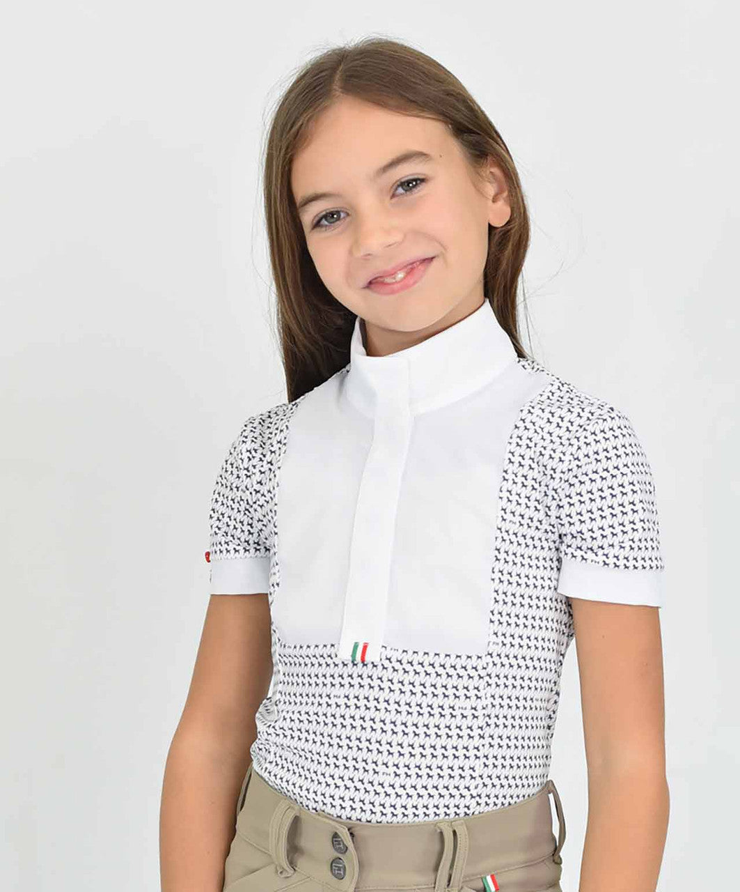 For Horses Ariel Girls Short Sleeve Show Shirt.