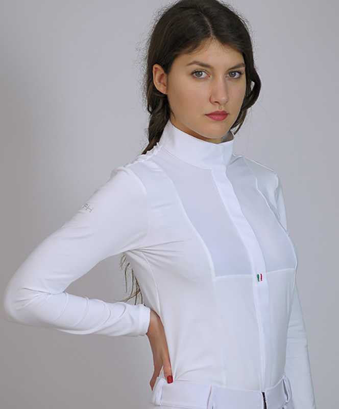 For Horses Alina Ladies Long Sleeve Show Shirt.