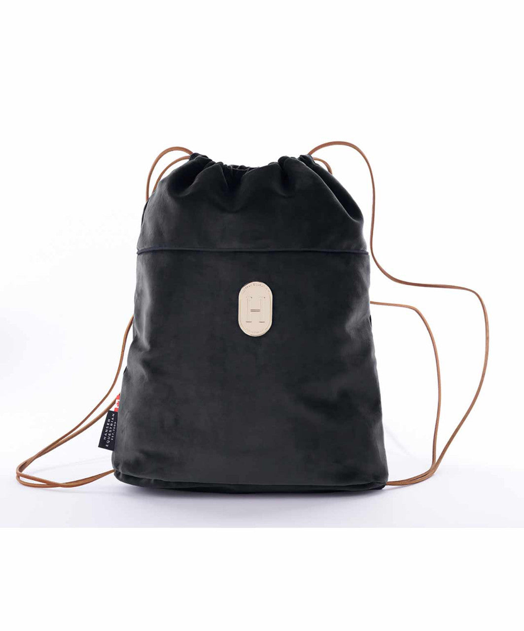 Hansen Lush Velvet Helmet Bag, Black.