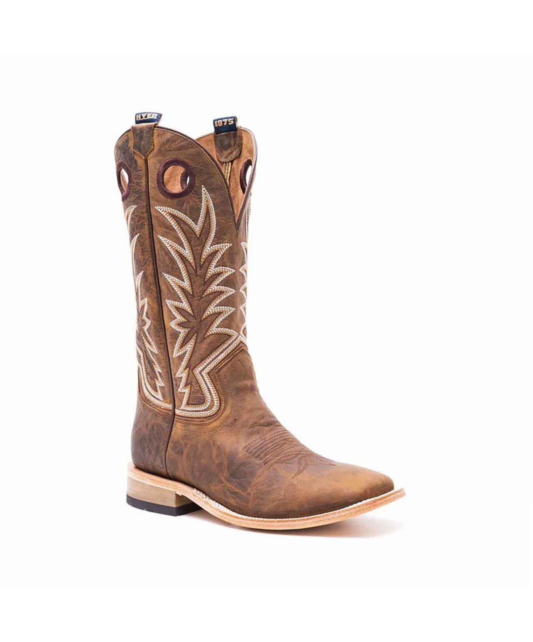 Hyer 13" Walton Mens Western Boot, Tan.
