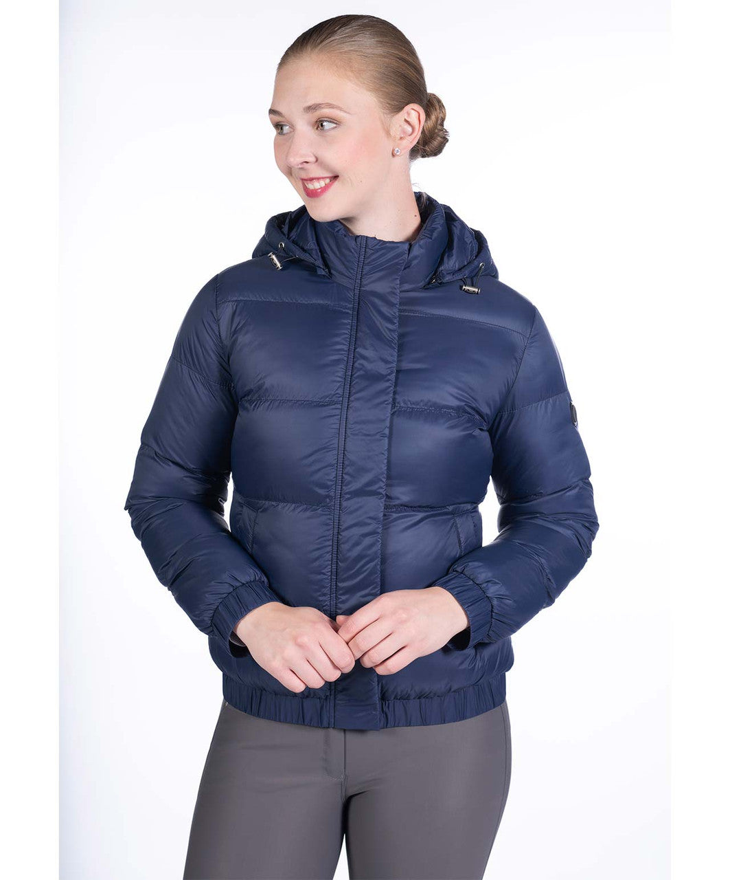 HKM Ladies winter jacket in deep blue.