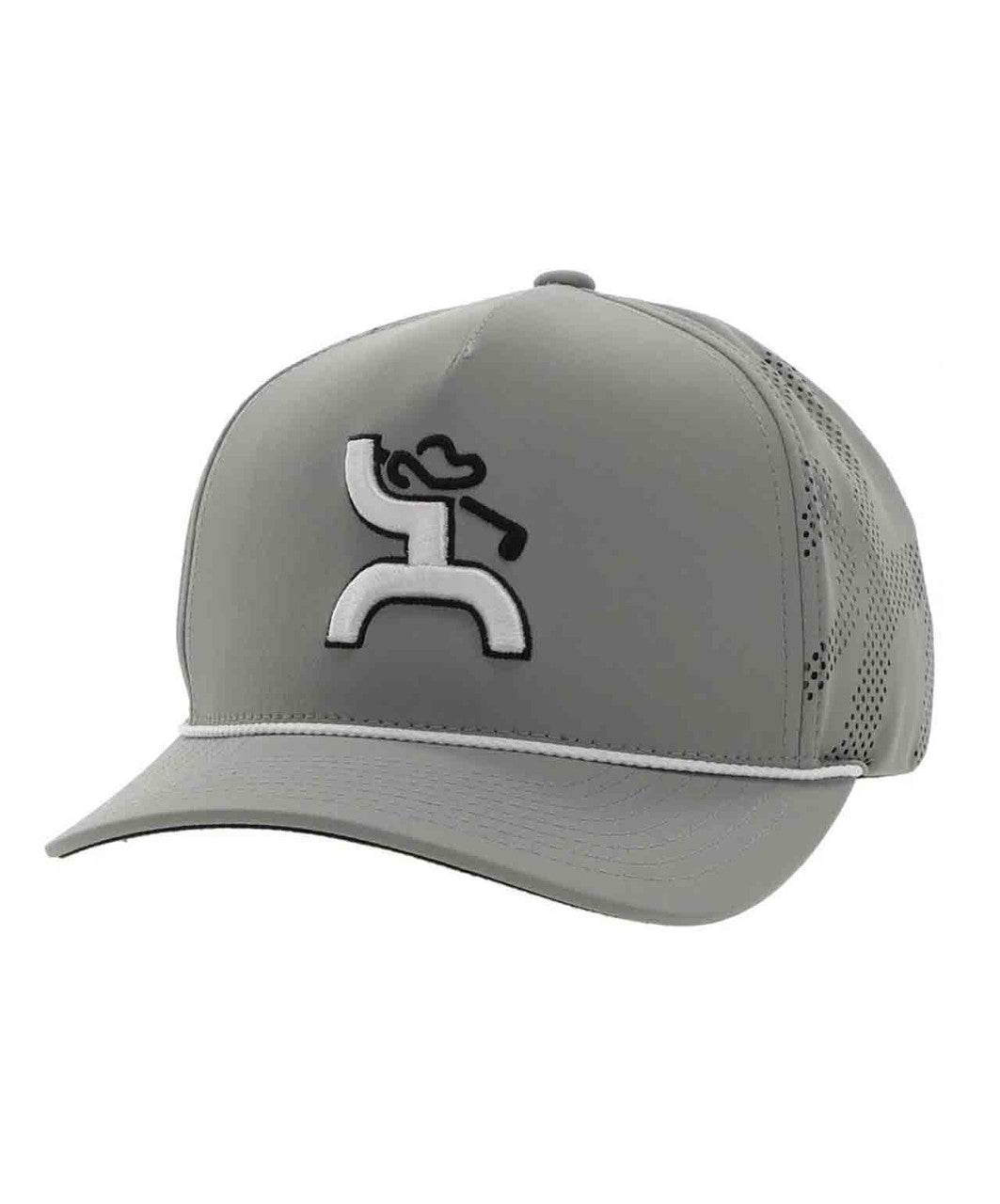 Hooey Cowboy Golf Classic Ball Cap, Grey.